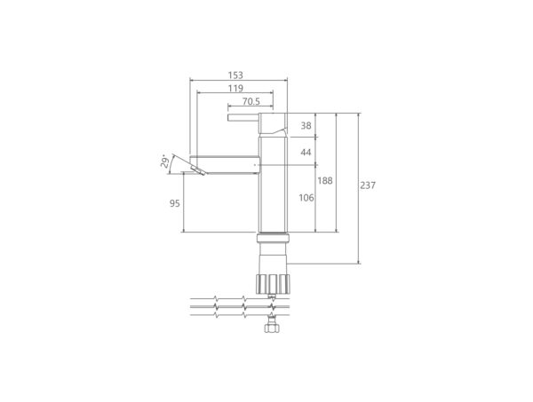 شیر روشویی شودر مدل یونیک - Image 10